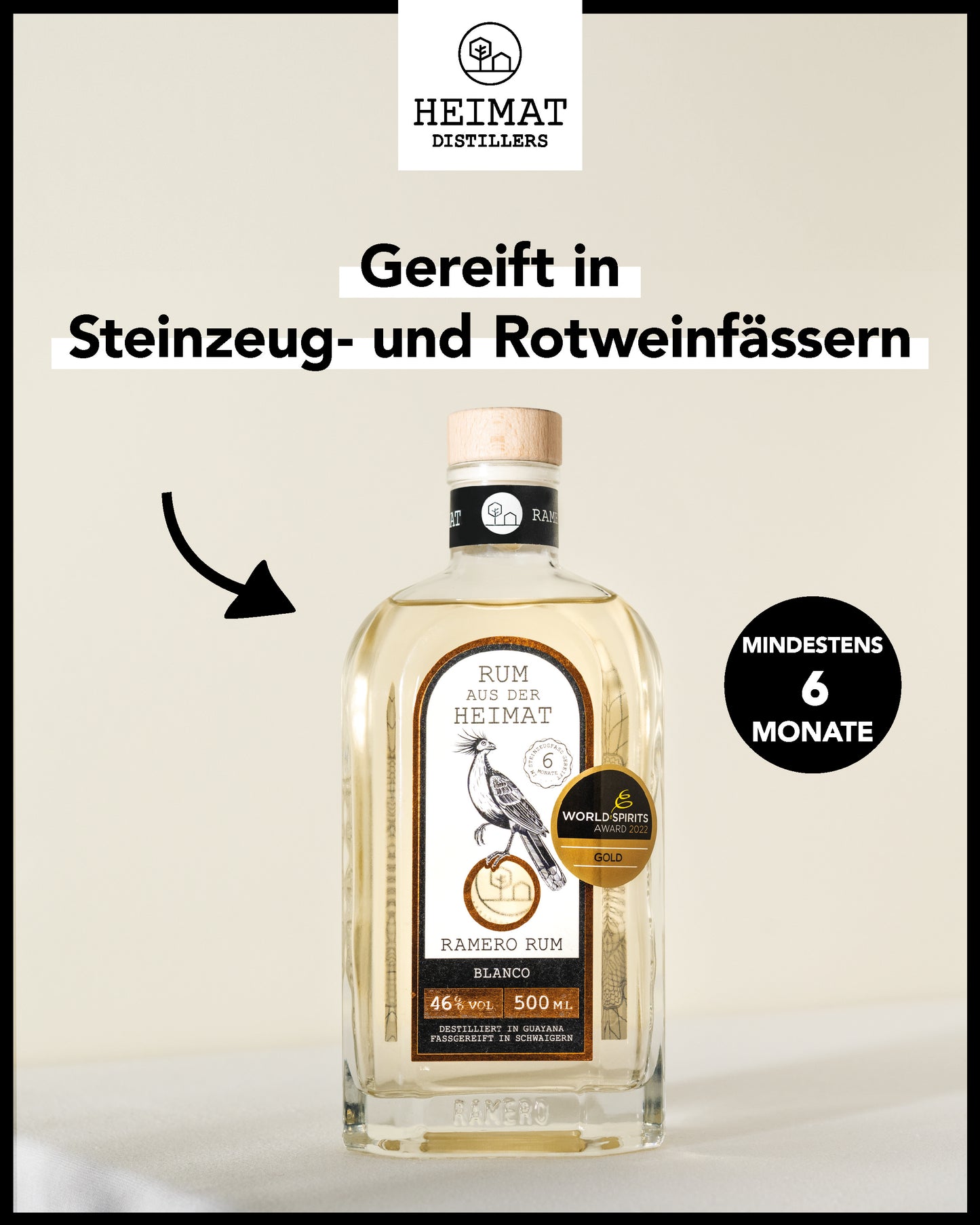 RAMERO Rum Blanco 500ml