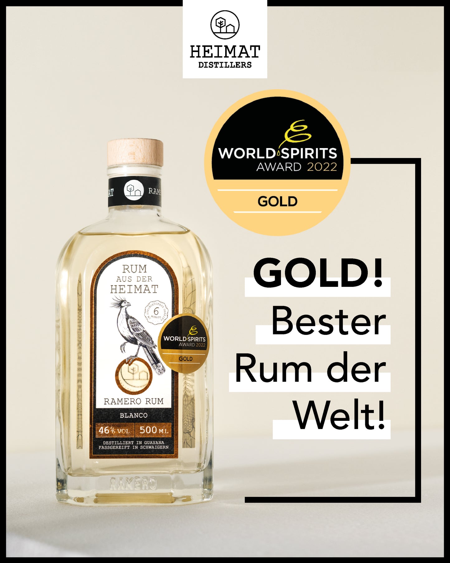 RAMERO Rum Blanco 500ml