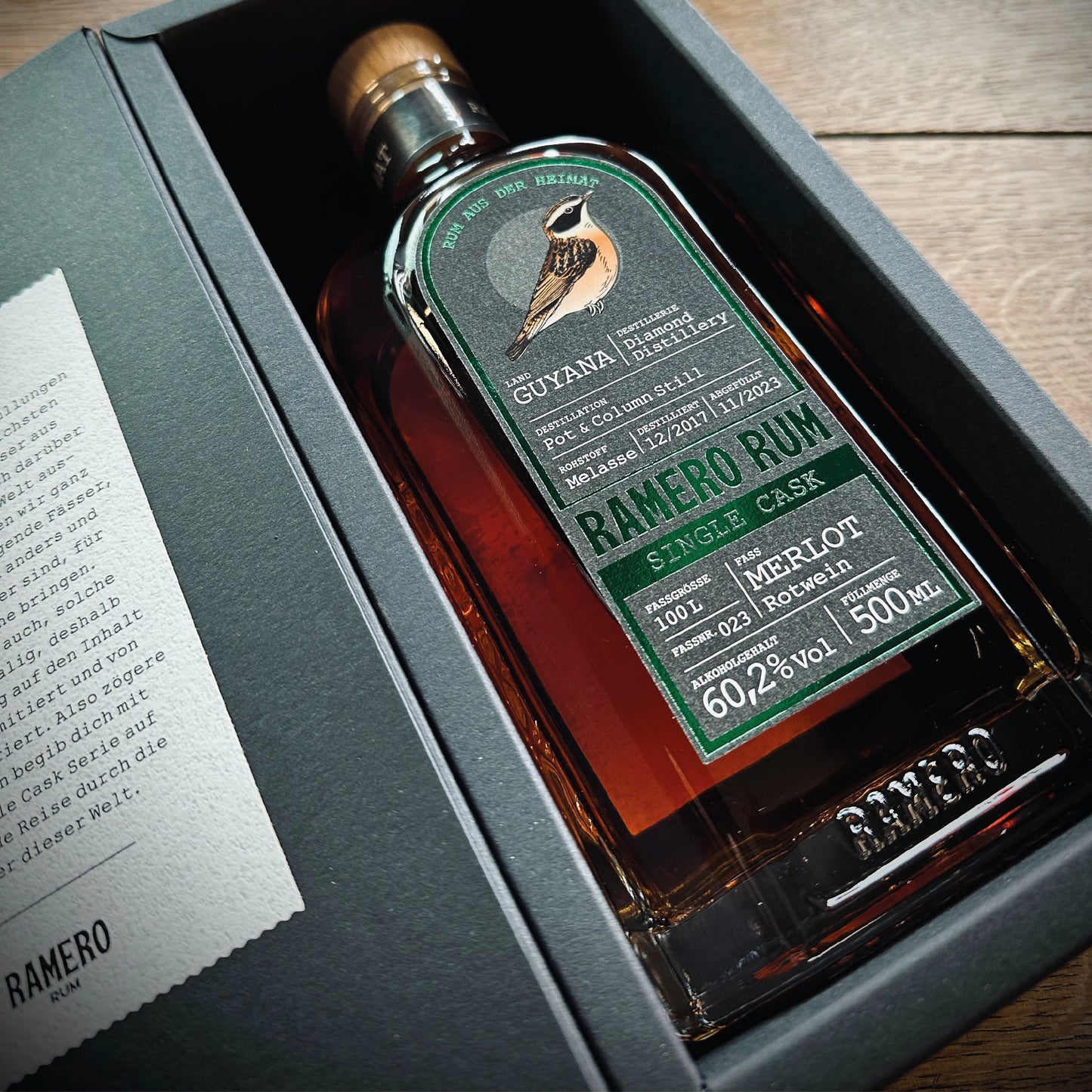 RAMERO Rum Single Cask Merlot 60,2% 500ml