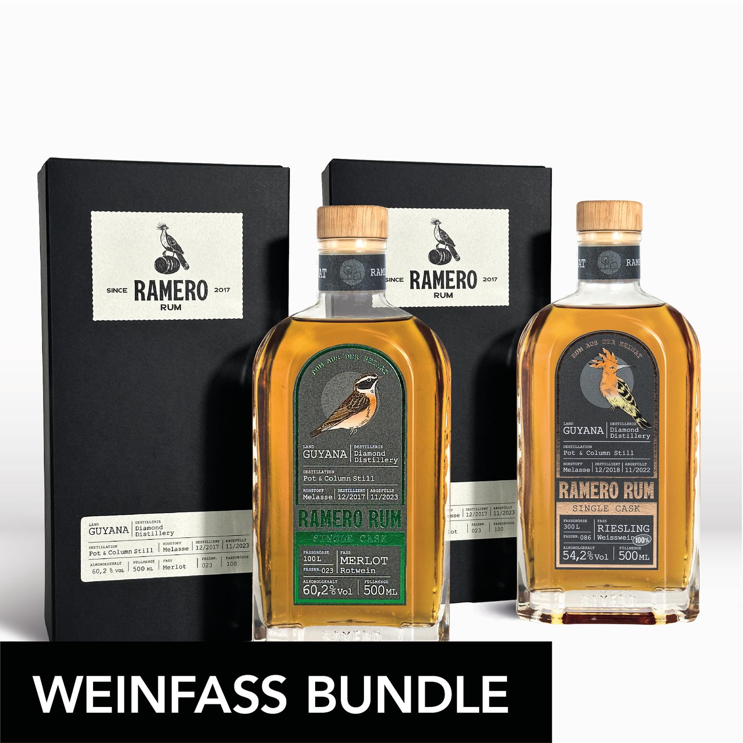 RAMERO Rum Single Cask Merlot 60,2% 500ml