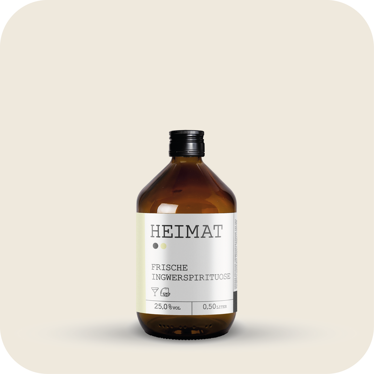 Frische Ingwerspirituose 500ml