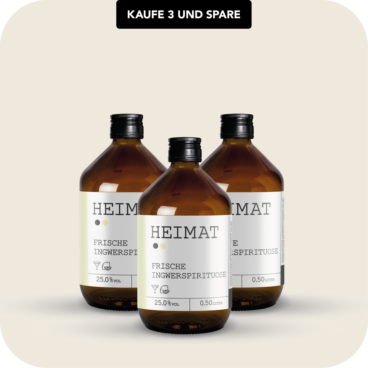 Frische Ingwerspirituose 500ml