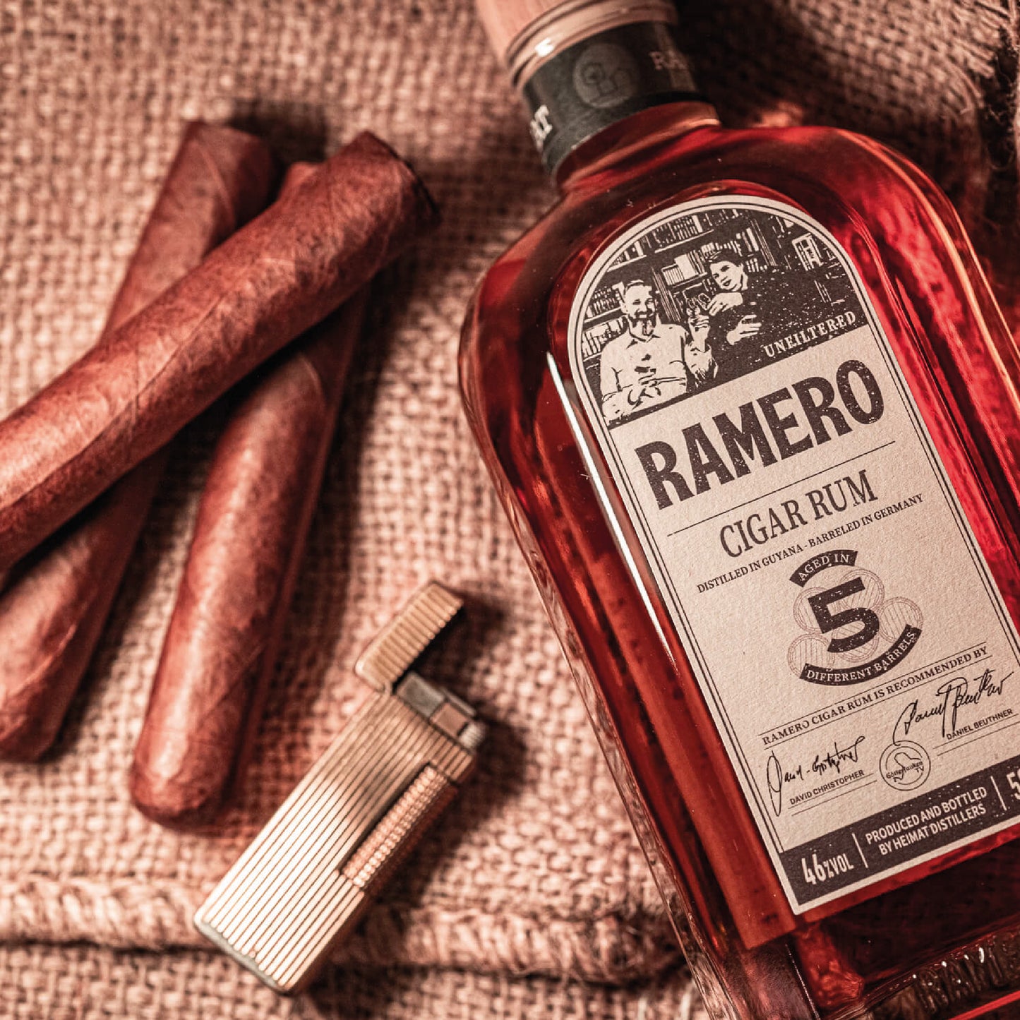 
                  
                    RAMERO X GÖTTERFUNKEN Cigar Rum 46% 500ml
                  
                