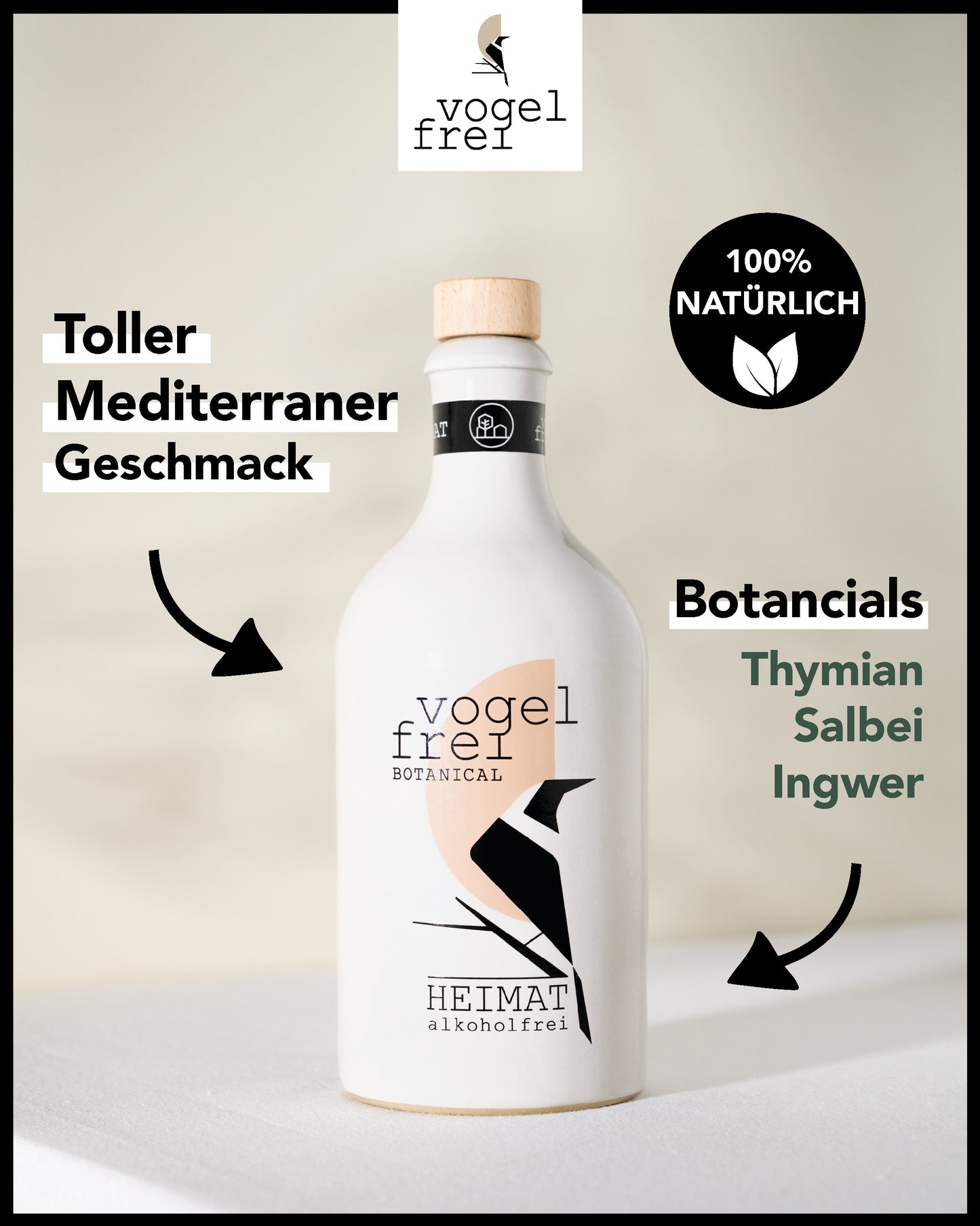 
                  
                    B- Ware VOGELFREI Botanical 500ml alkoholfrei
                  
                