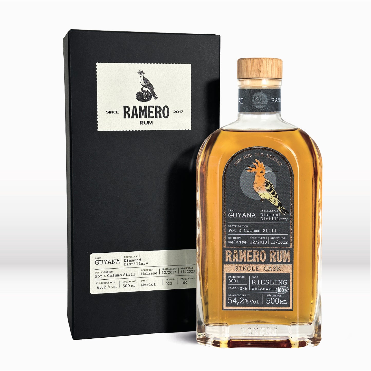 
                  
                    RAMERO Rum Single Cask Riesling 54,2% 500ml
                  
                