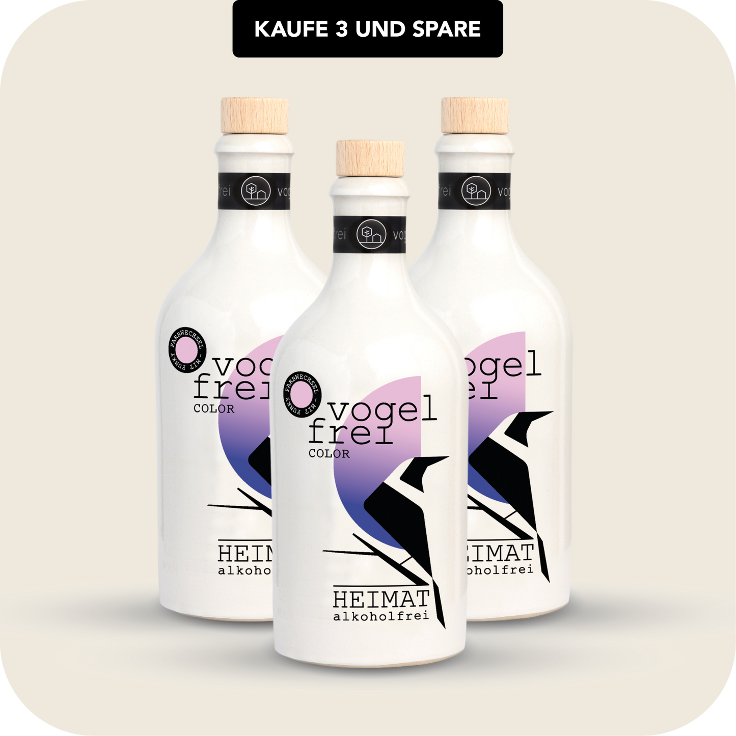 
                  
                    VOGELFREI Color 500ml mit Farbeffekt alkoholfrei 0,0%
                  
                