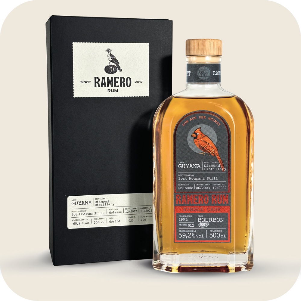 RAMERO Rum Single Cask Guyana Port Mourant 2003 Bourbon 59,2% 500ml