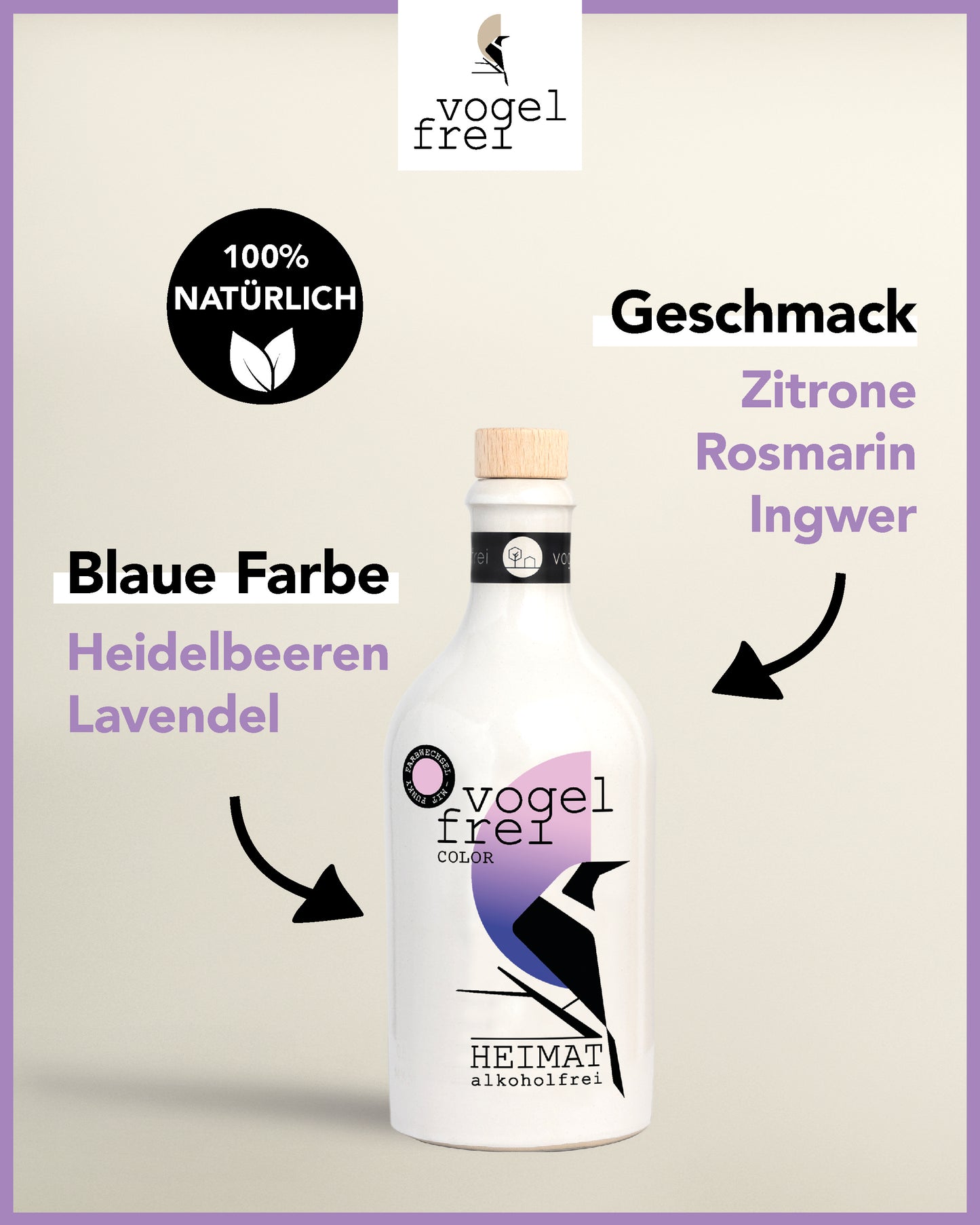 
                  
                    B-Ware VOGELFREI Color 500ml mit Farbeffekt alkoholfrei
                  
                